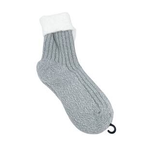 Northeast Outfitters Cozy Cabin Ribbed Cuff Crew Socks Gray Women's Size M 5-10